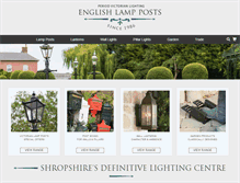 Tablet Screenshot of englishlampposts.co.uk